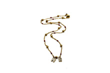 Load image into Gallery viewer, Gold Rhinestone NE Necklace