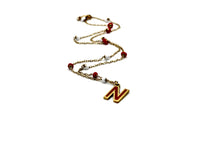 Load image into Gallery viewer, Red Enamel N Necklace
