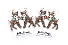 Load image into Gallery viewer, Christmas Deer Earrings