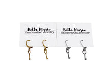 Load image into Gallery viewer, Dainty Key Earrings