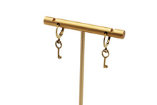 Load image into Gallery viewer, Dainty Key Earrings