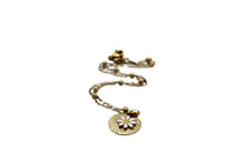 Load image into Gallery viewer, Gold Enamel Daisy & Flower Charm Necklace