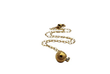 Load image into Gallery viewer, Gold Baseball Softball Charm Necklace