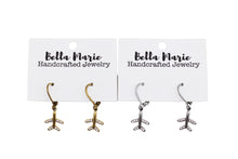 Load image into Gallery viewer, Dainty Rhinestone Airplane Earrings