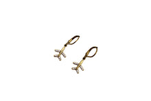 Load image into Gallery viewer, Dainty Rhinestone Airplane Earrings
