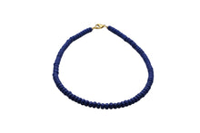 Load image into Gallery viewer, Blue Rondelle Bead Necklace