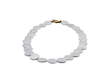 Load image into Gallery viewer, White Flat Shell Pearl Bead Necklace