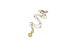 Load image into Gallery viewer, Gold Enamel Quatrefoil Necklace