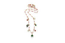 Load image into Gallery viewer, Enamel Cactus Multi Charm Necklace