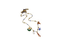 Load image into Gallery viewer, Nautical Enamel Multi Charm Necklace