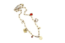 Load image into Gallery viewer, Gold N Multi Charm Necklace