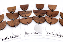 Load image into Gallery viewer, Geometric Wood Earrings