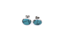 Load image into Gallery viewer, Faux Turquoise Stud Earrings
