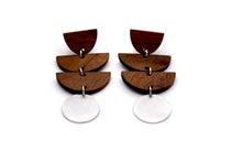 Load image into Gallery viewer, Geometric Wood Earrings