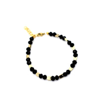 Load image into Gallery viewer, Black & Gold Arrow Beaded Bracelet