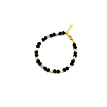 Load image into Gallery viewer, Black & Gold Arrow Beaded Bracelet