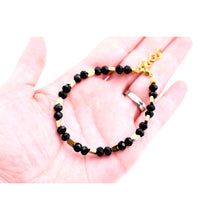 Load image into Gallery viewer, Black & Gold Arrow Beaded Bracelet