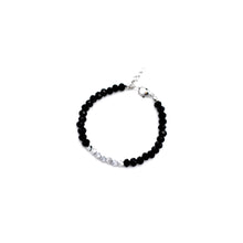 Load image into Gallery viewer, Black & Gunmetal Beaded Bracelet