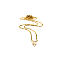 Load image into Gallery viewer, Gold Dainty Triple Triangle Necklace