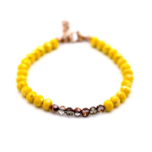 Load image into Gallery viewer, Mustard Yellow Beaded Bracelet