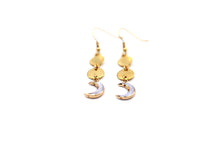 Load image into Gallery viewer, Boho Shell Moon Dangle Earrings