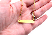 Load image into Gallery viewer, Gold Bar Necklace