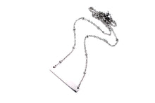 Load image into Gallery viewer, Silver Bar Necklace