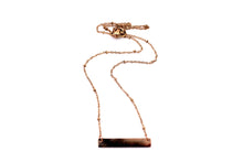 Load image into Gallery viewer, Rose Gold Bar Necklace