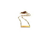 Load image into Gallery viewer, Gold Bar Necklace