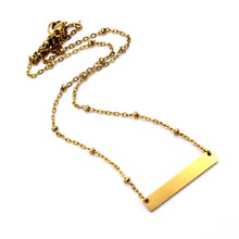 Load image into Gallery viewer, Gold Bar Necklace