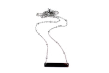 Load image into Gallery viewer, Silver Bar Necklace