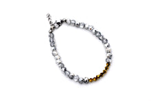 Load image into Gallery viewer, Silver & Gold Beaded Bracelet