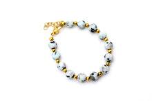 Load image into Gallery viewer, Light Blue & Black Sesame Jasper Bracelet