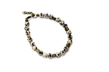 Load image into Gallery viewer, Dalmatian Jasper Beaded Bracelet