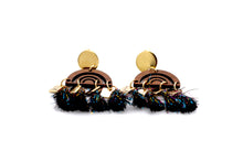 Load image into Gallery viewer, Black Tassel Earrings