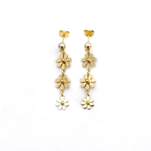 Load image into Gallery viewer, Gold Daisy Earrings
