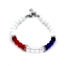 Load image into Gallery viewer, Red White Blue Bracelet