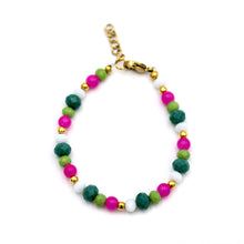 Load image into Gallery viewer, Pink Green Bracelet
