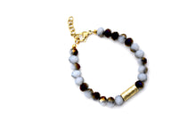 Load image into Gallery viewer, Purple and White Bracelet