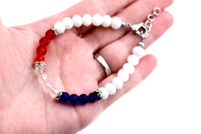 Load image into Gallery viewer, Red White Blue Bracelet