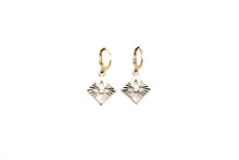Load image into Gallery viewer, Diamond Leverback Earrings