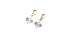 Load image into Gallery viewer, Diamond Leverback Earrings