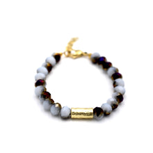 Load image into Gallery viewer, Purple and White Bracelet