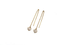 Load image into Gallery viewer, Heart Threader Earrings