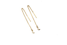 Load image into Gallery viewer, Moon Threader Earrings