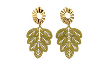 Load image into Gallery viewer, Fall Leaf Dangle Earrings