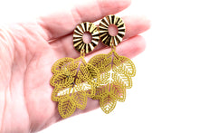 Load image into Gallery viewer, Fall Leaf Dangle Earrings