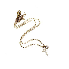 Load image into Gallery viewer, Rhinestone Cross Necklace