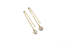 Load image into Gallery viewer, Heart Threader Earrings