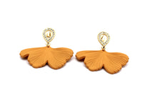 Load image into Gallery viewer, Yellow Leaf Earrings